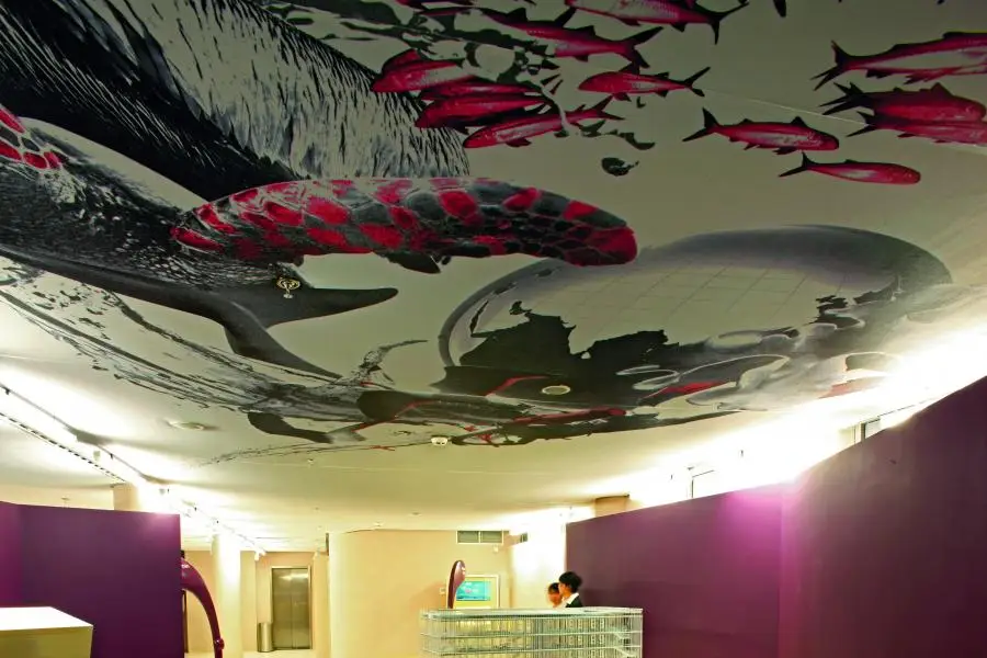 Factory wholesale Price pu coated stretch fabric ceiling