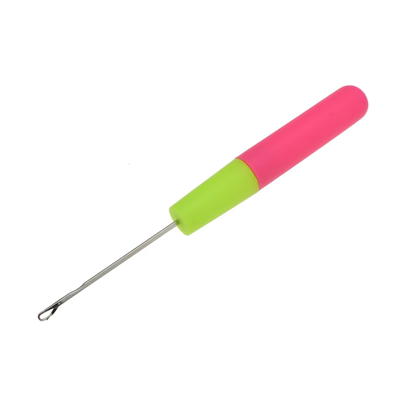 High quality knitting needle plastic handle crochet hook with tongue