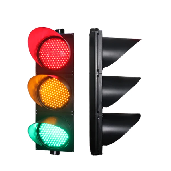 Hot sale 300mm singal yellow flashing traffic light with pc hosing