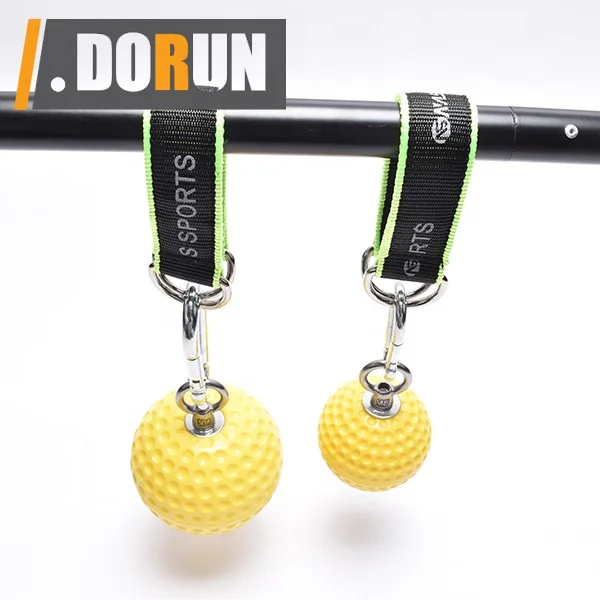 Climbing Pull Up Power Ball Hold Grips with Straps, Non-Slip Hand Grips Strength Trainer Exerciser for Bouldering, Pull-up, Kett