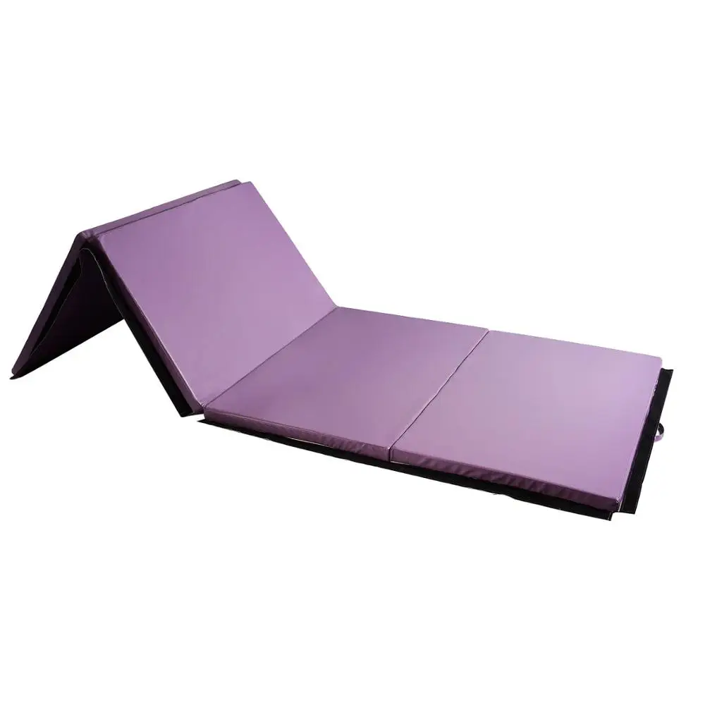 
Gymnastics Mat PU Leather Thick Folding Panel for Gym Fitness Tumbling Yoga Mat 