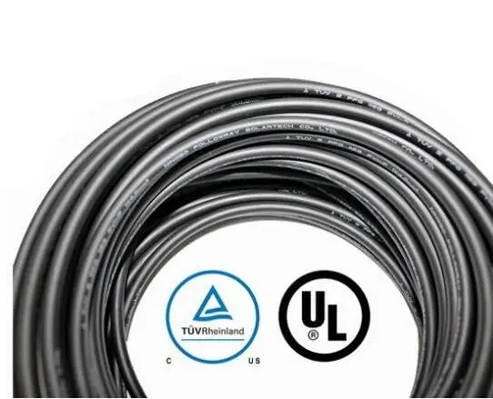 2.5/4/6mm Roll x M14 Solar Connector Cable Black or Red TUV  Approval Power Cable for M14/M13 solar cable
