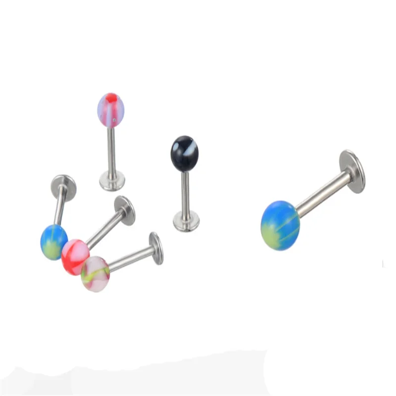 instocking acrylic surgical steel lip ring sexy body piercing jewelry New 2019