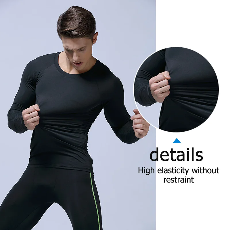 Custom Cheap Clothes Long Sleeve T Shirt Men Compression Running Fitness T-shirt Gym Clothes Wholesale Sportswear Sweatsuit Mens