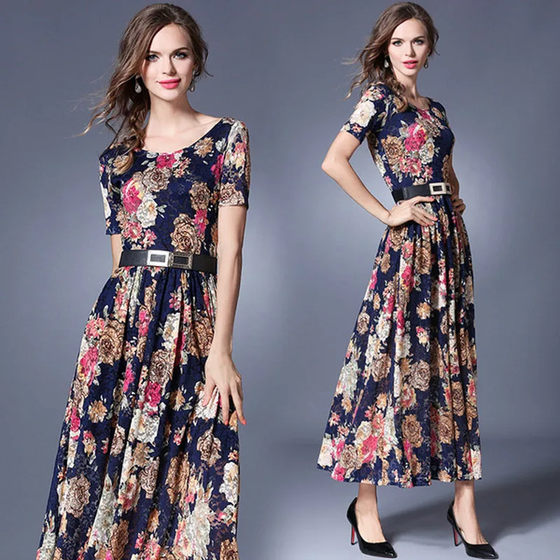 YSQ8055068 spot 2019 Новое Европейское женское кружевное платье