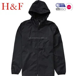 New Design Custom Hooded Windbreaker Men Jacket Windproof Motorcycle Jacket 100% Polyester Shell Regular Clothing Length Casual
