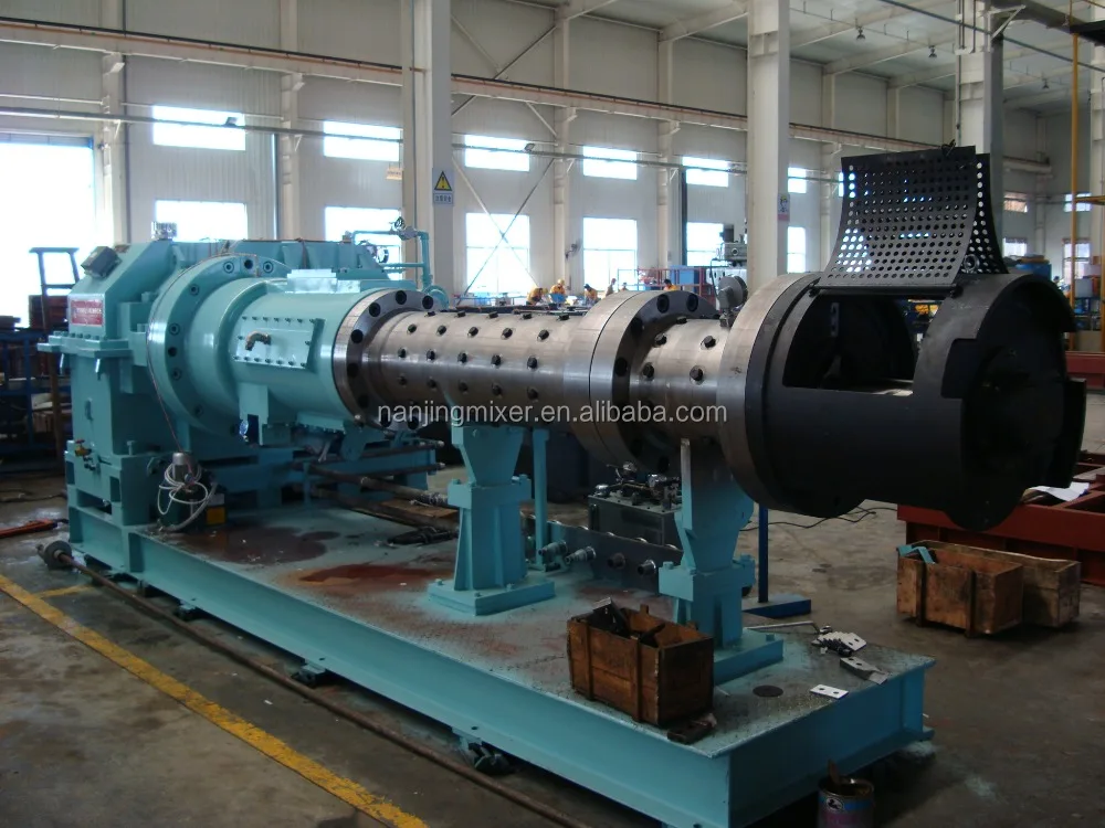
Cold feed rubber extruder with microwave curing oven Rubber Extruder