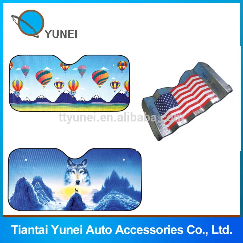 Cheaper Foldable PE Bubble Front Window Advertising Car Sunglass Shield