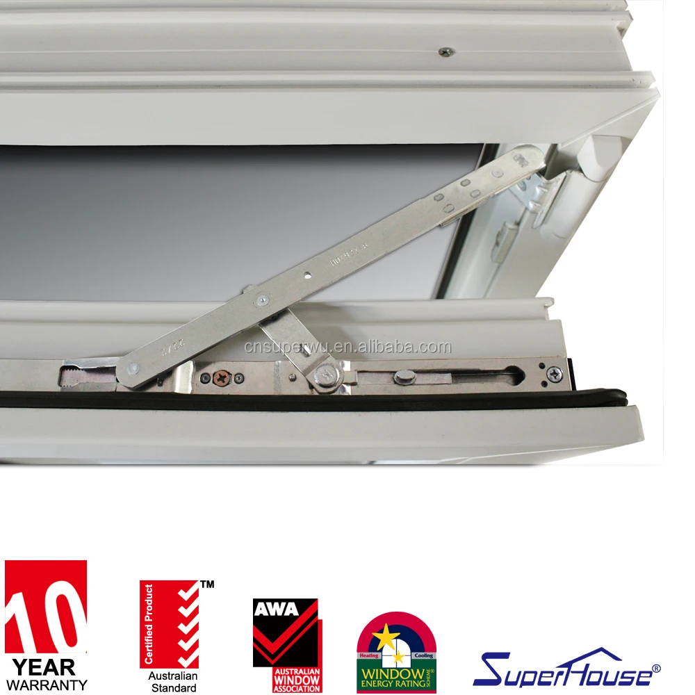 Superhouse upvc windows China market Pvc profile Upvc Casement window design with USA standard