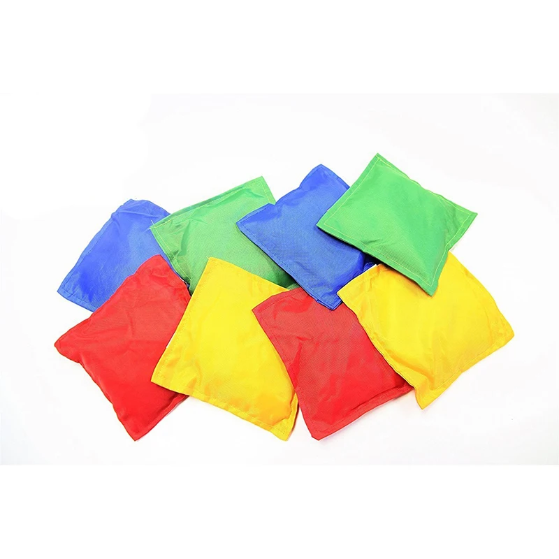 Outdoor sport wholesale colorful crocheted footbag hacky sack with ASTM certification