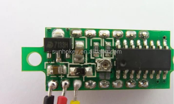 0.28-inch ultra-small digital DC voltmeter adjustable three-wire digital voltmeter battery DC0-100V