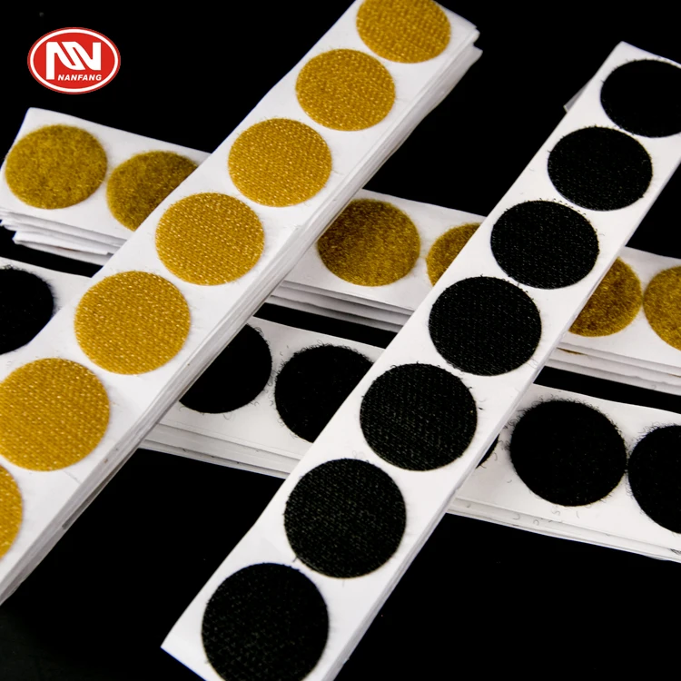 Black Color Self Adhesive Hook And Loop Dots