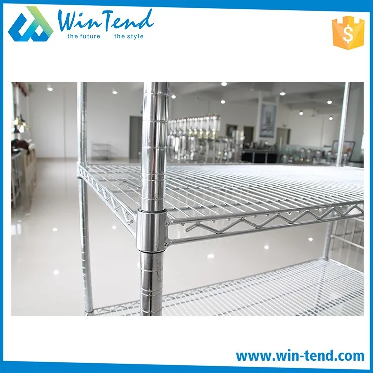 Stainless Steel Round Tube Wire Rack Shelving For Racking And Shelving