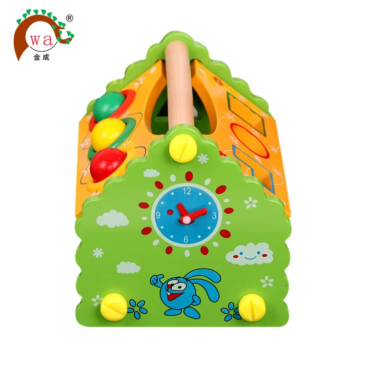 Child Educational Wooden Assembling Set Baby DIY Dollhouse Toy