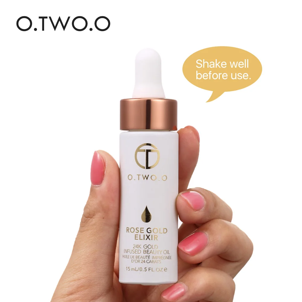 O.TWO.O 24K Rose Gold Elixir Primer Makeup Oil Moisturizing Oil