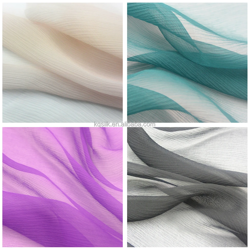 6/8/10 момме однотонная окрашенная чистая шелковая ткань Crepon Crinkle/GGT/Silk Yoryu, однотонная/шелковая креп-жоржет