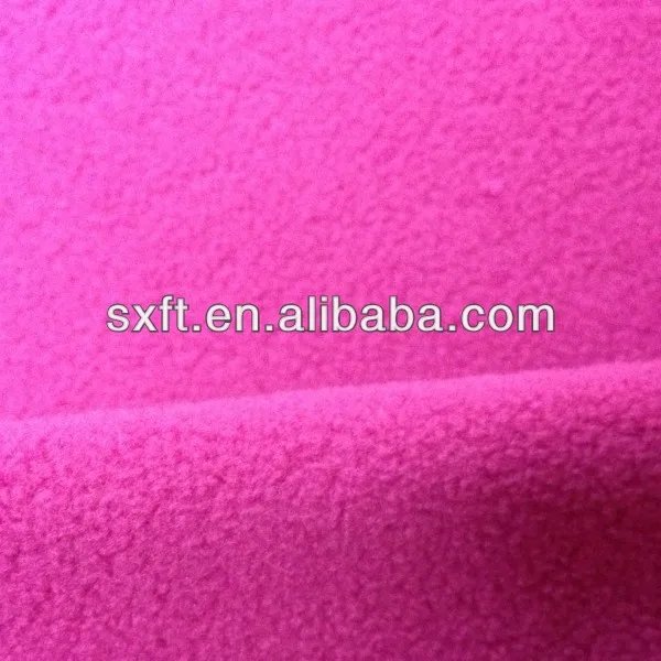 95% polyester 5% spandex knitted lycra micro polar fleece fabric