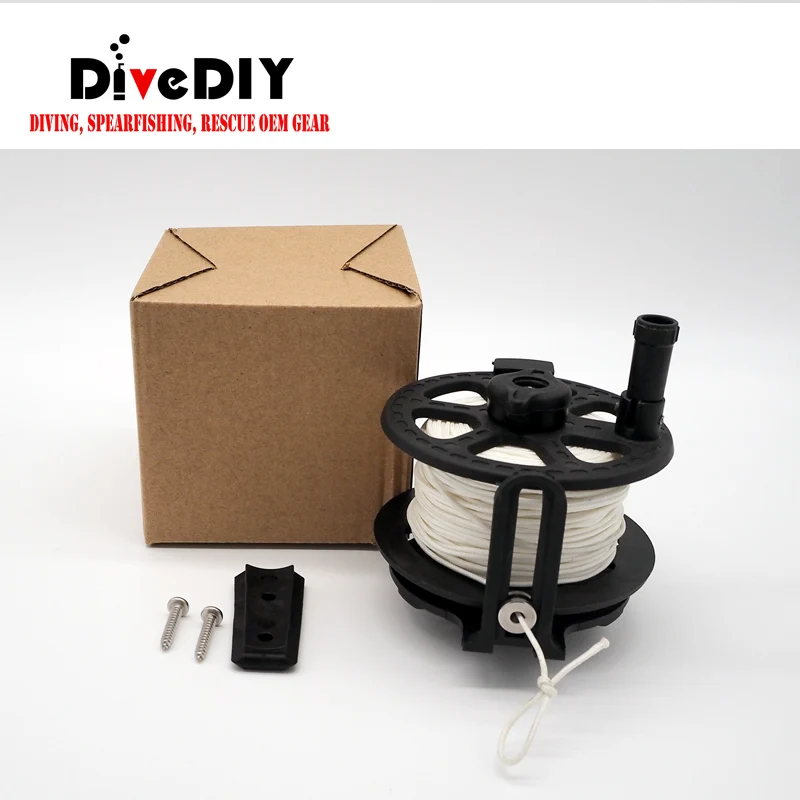 High Capacity 2mm Dyneemaline spearfishing reel with flat/round line