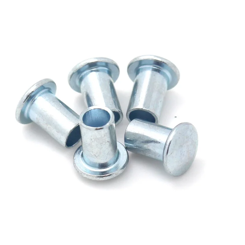best-selling flat round head iron semi tubular rivet GB873 zinc plated