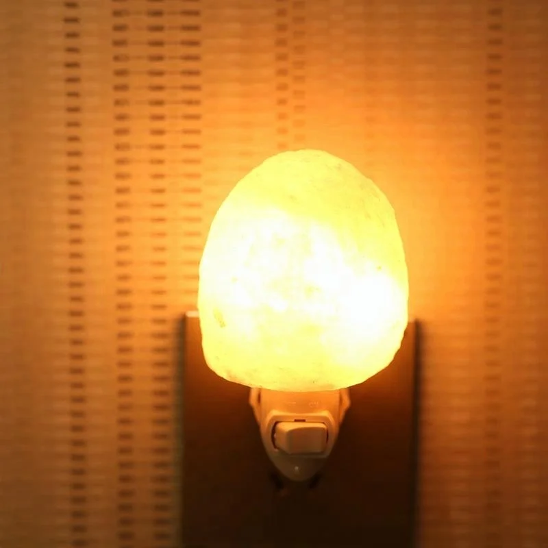 Himalayan Natural Pure Crystal Pink Sea Salt Night Light Wall Lamps