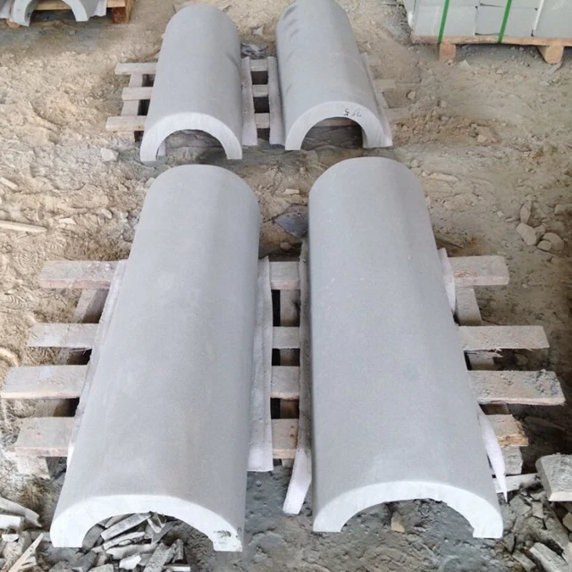 Полые зеленый камень Декоративные Сборные песчаника колонны для дома