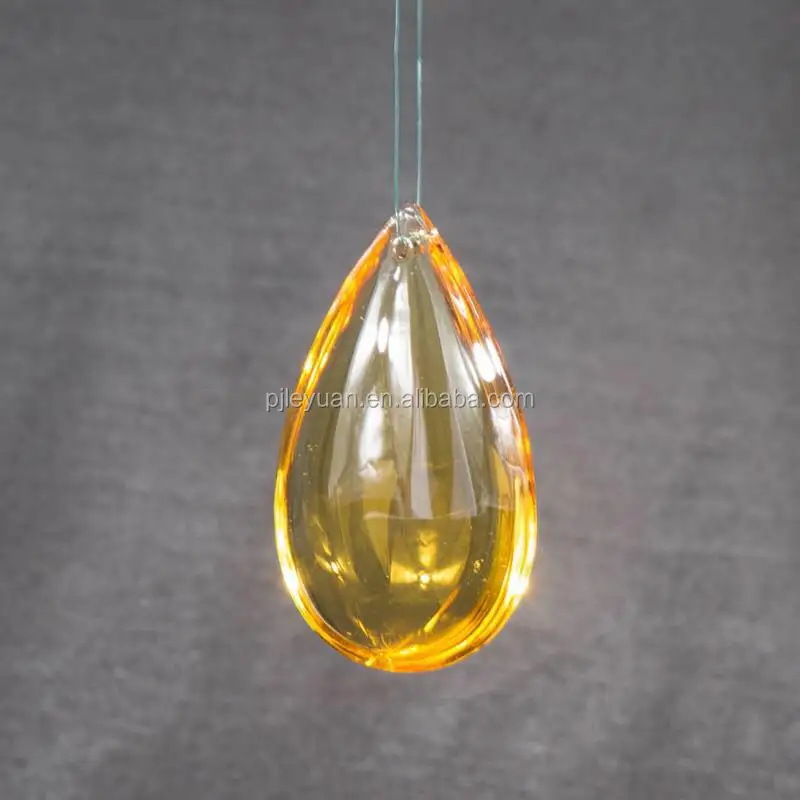Двойные круглые глянцевые хрустальные капли для подвесок люстр