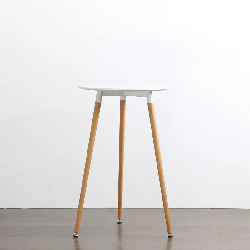
Stylish solid wooden leg home hotel living room cafe bar furniture modern and useful cheap breakfast pub table 