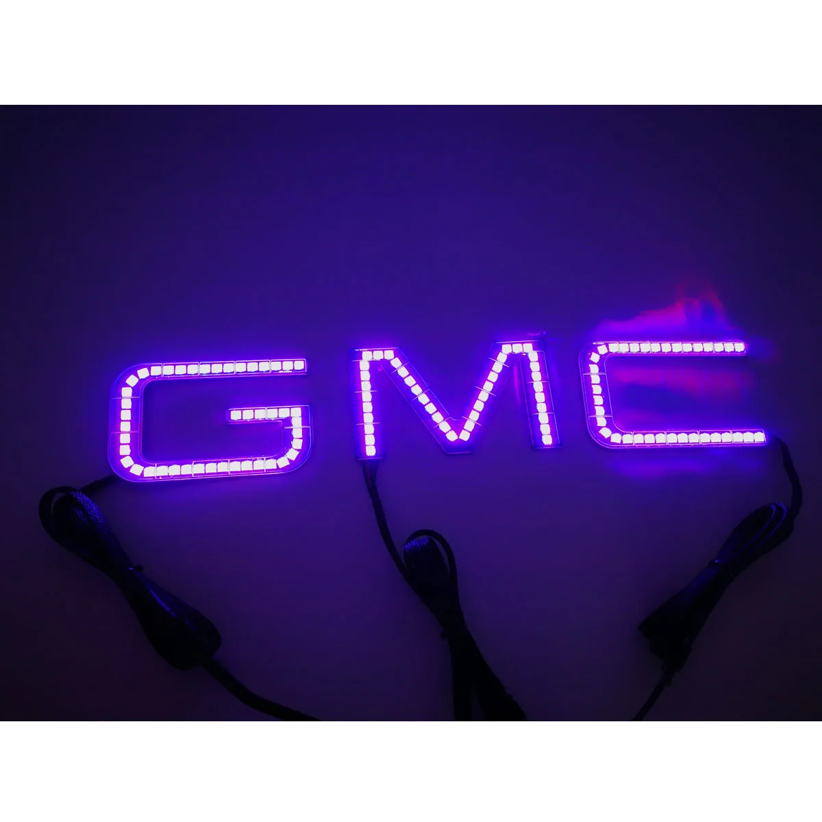 GMC Car logo led auto headlight chasing angel eyes halo rings fog headlight DC12/24V