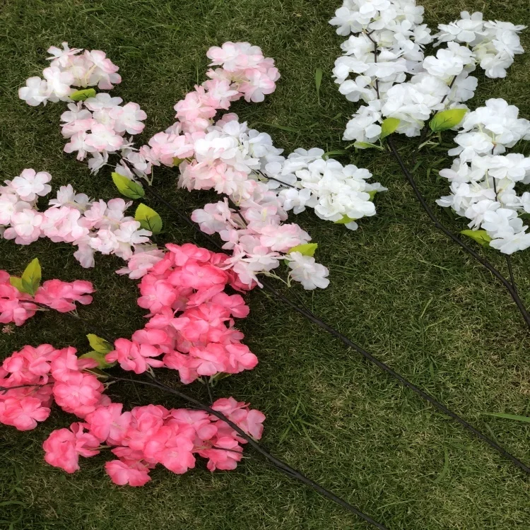 Artificial Cherry Blossom Flower Branch For Wedding Decor