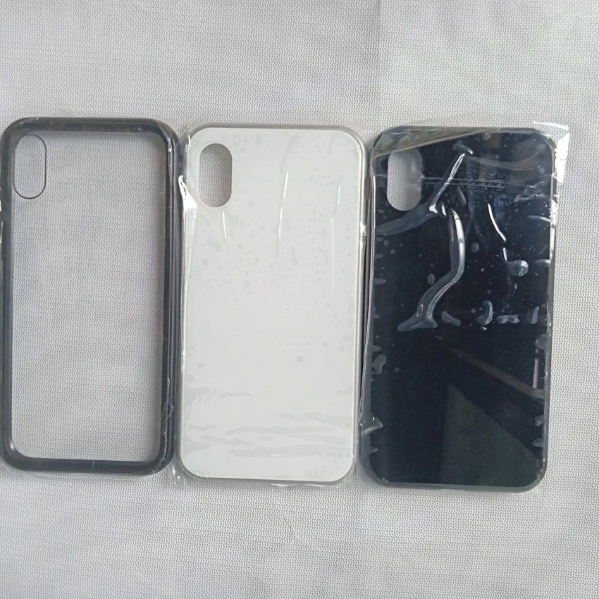 50pcs/lot Magneto ipX metal frame mobile phone shell ip 8/7plus tempered glass shell vibrato shell  free shipping