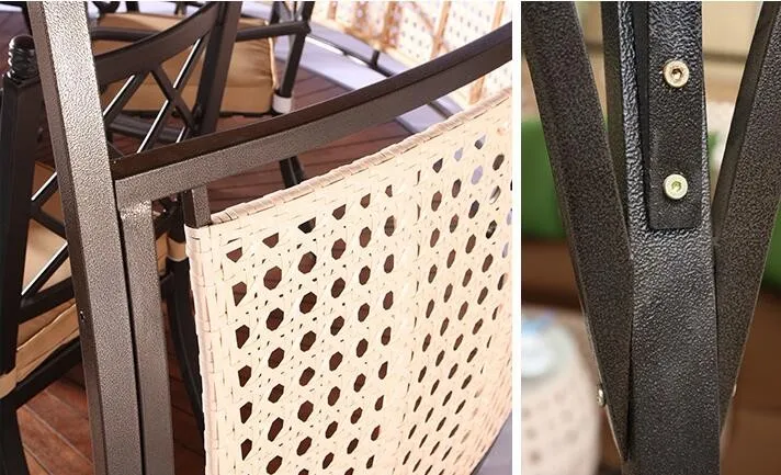 Hot Sale Luxury Rattan Gazebo Garden Furniture gazebo en easy with WPC floor