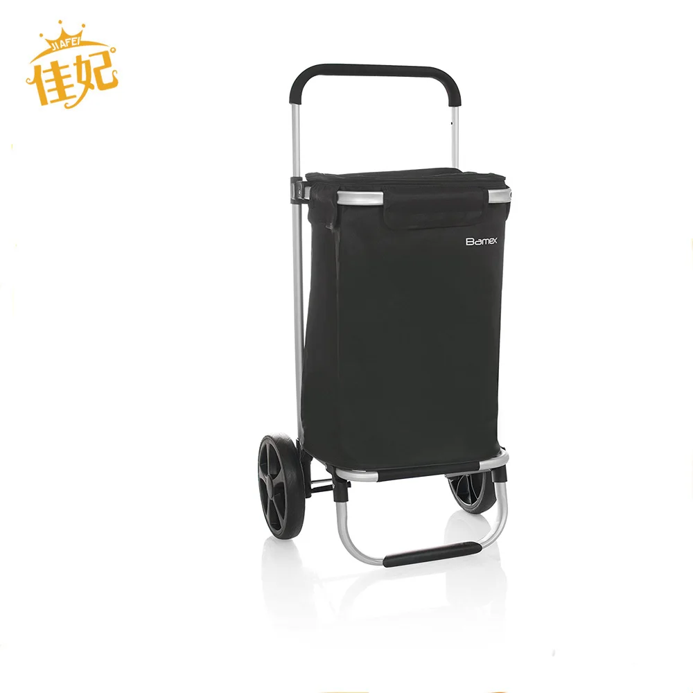 high quality Foldable hand cart folding three wheel shopping trolley made in china