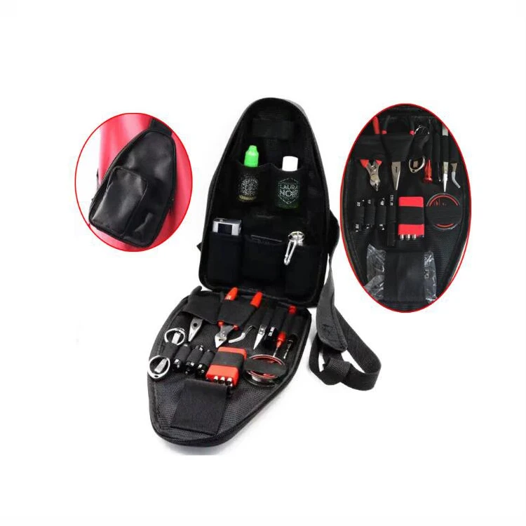 
Wholesale Coil DIY Tool Bag Master Wicking Kit Haversack Coil Building Coil Jig+Tweezer+Vise for E Cigarette RBA RDA Wire 