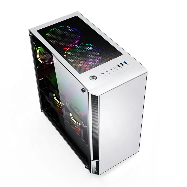 White color  micro-ATX custom computer case