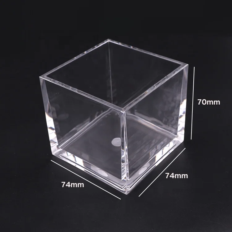 Storage Box Transparent Custom Environment-friendly Mini Acrylic Plastic Minimalist Customized Logo Desktop Elegant Indoor