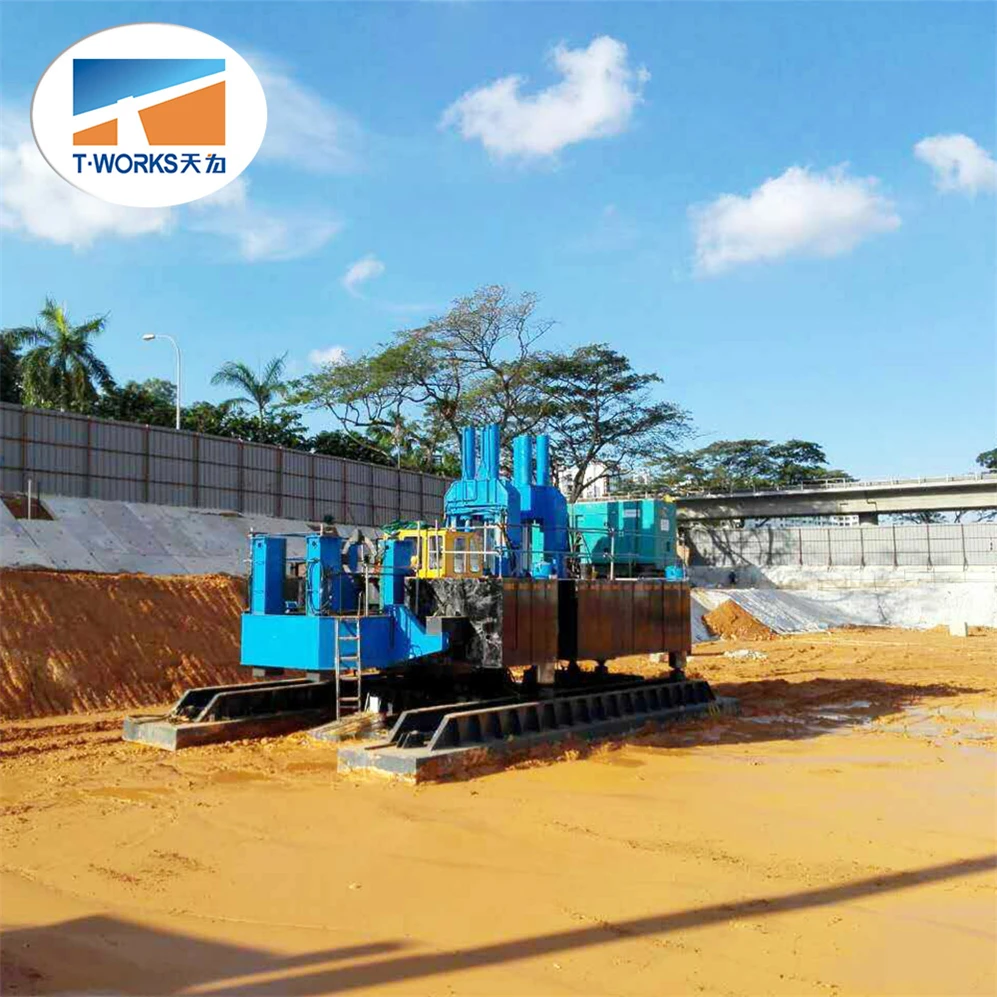 
Hydraulic Static Pile Driver made by T-works for foundation jack-in pile machine and Construction machinery 
