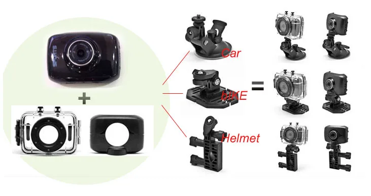 
HD 720p DC282 Waterproof Action Video Camera 
