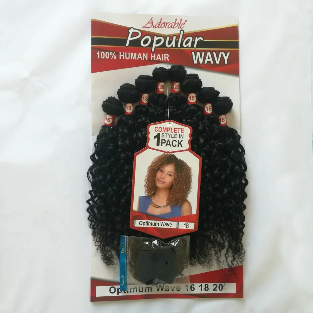 Xuchang hair заводская цена, человеческие волосы в виде животных, смешанные синтетические волосы, тканые волосы, оптимальная водная волна 8 шт./лот с бесплатной застежкой