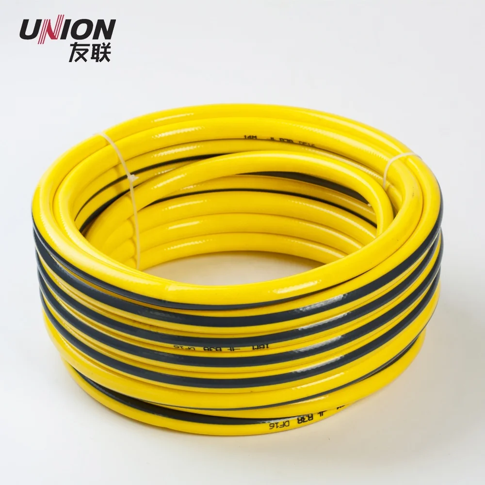 hot sale pvc yellow braided reinforced hose