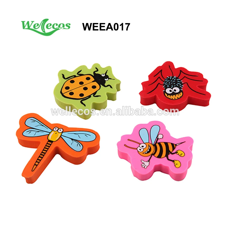Wholesale Trendy Novelty Cute fancy pencil eraser with full color printing for children