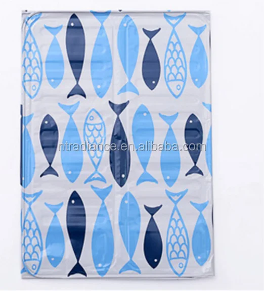 Кухонная масляная перегородка из алюминиевой фольги с принтом рыбы