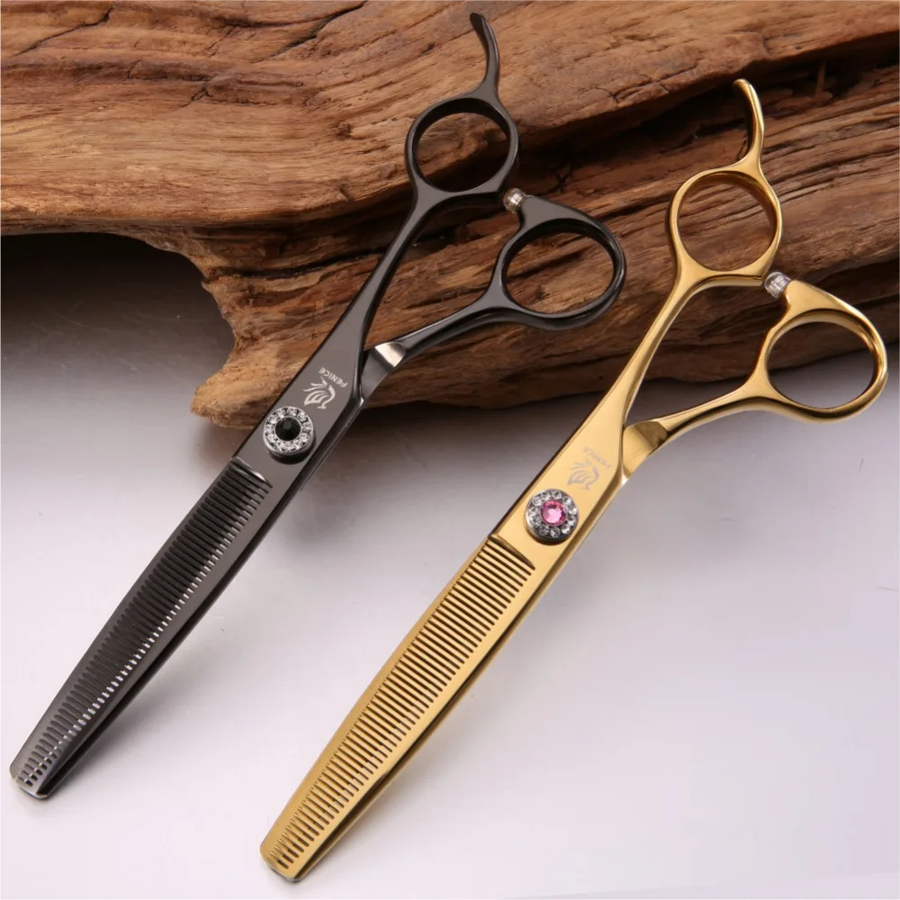 Fenice Professional High Quality Stainless Steel 6.5 inch Thinning Scissors for Pet Dog Grooming Thinner Thinning Rate 35%
