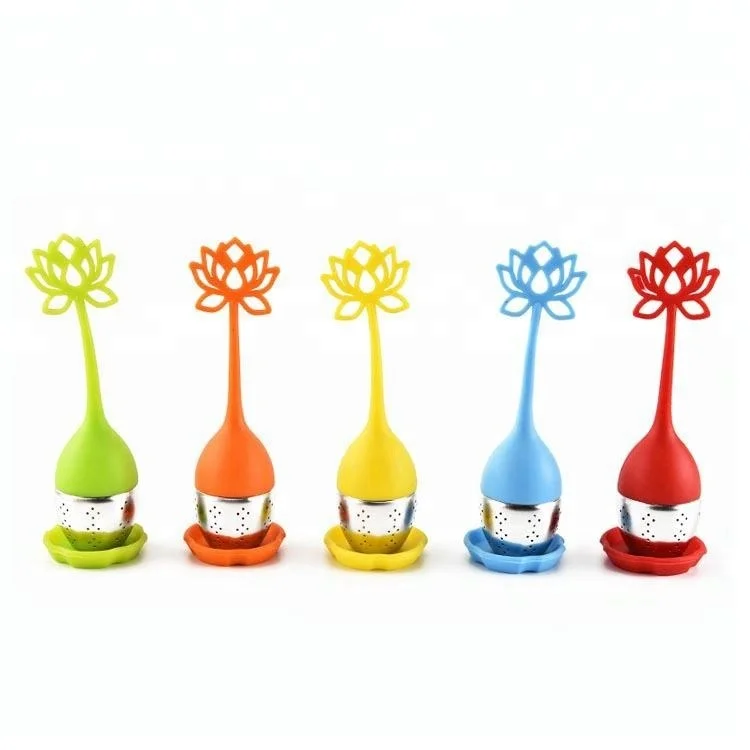 OEM ODM Portable Ball-Shaped Tea Leaker Stainless Steel Set for Tea Making Kitchen Supplies with Silicone Filter Tea Bag