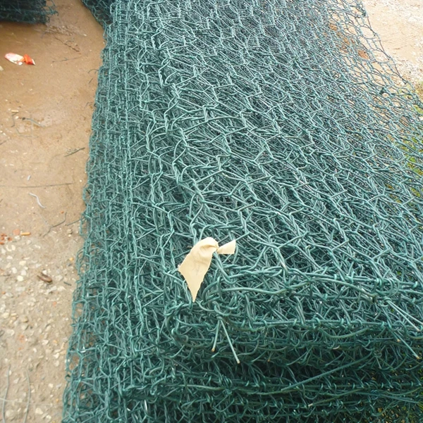 Galvanized/PVC coated/Galfan gabion mesh, gabion box (Anping factory)