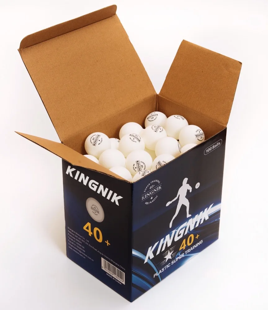 Идеальное вращение KINGNIK super trainining 1 star 40 + белый пластиковый мяч для настольного тенниса