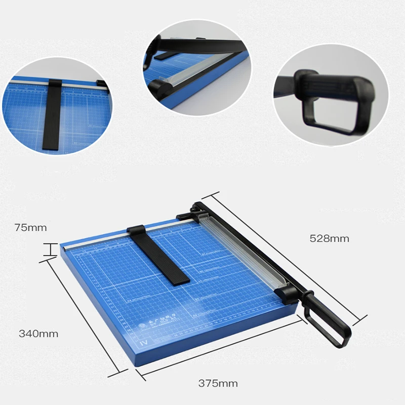 Top quality steel manual metal guillotine paper cuter trimmer sheet PVC iron aluminum copper metal sheet cutter
