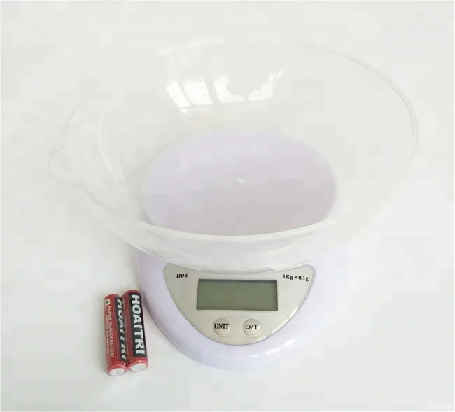 Custom Amazon Hot Selling Branded 1kg Digital Multifunctional Kitchen Scale with Removable Bowl