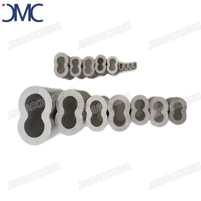 US Standard Hourglass Type Wire Rope Aluminum Sleeves Cable Crimping Loop Sleeve