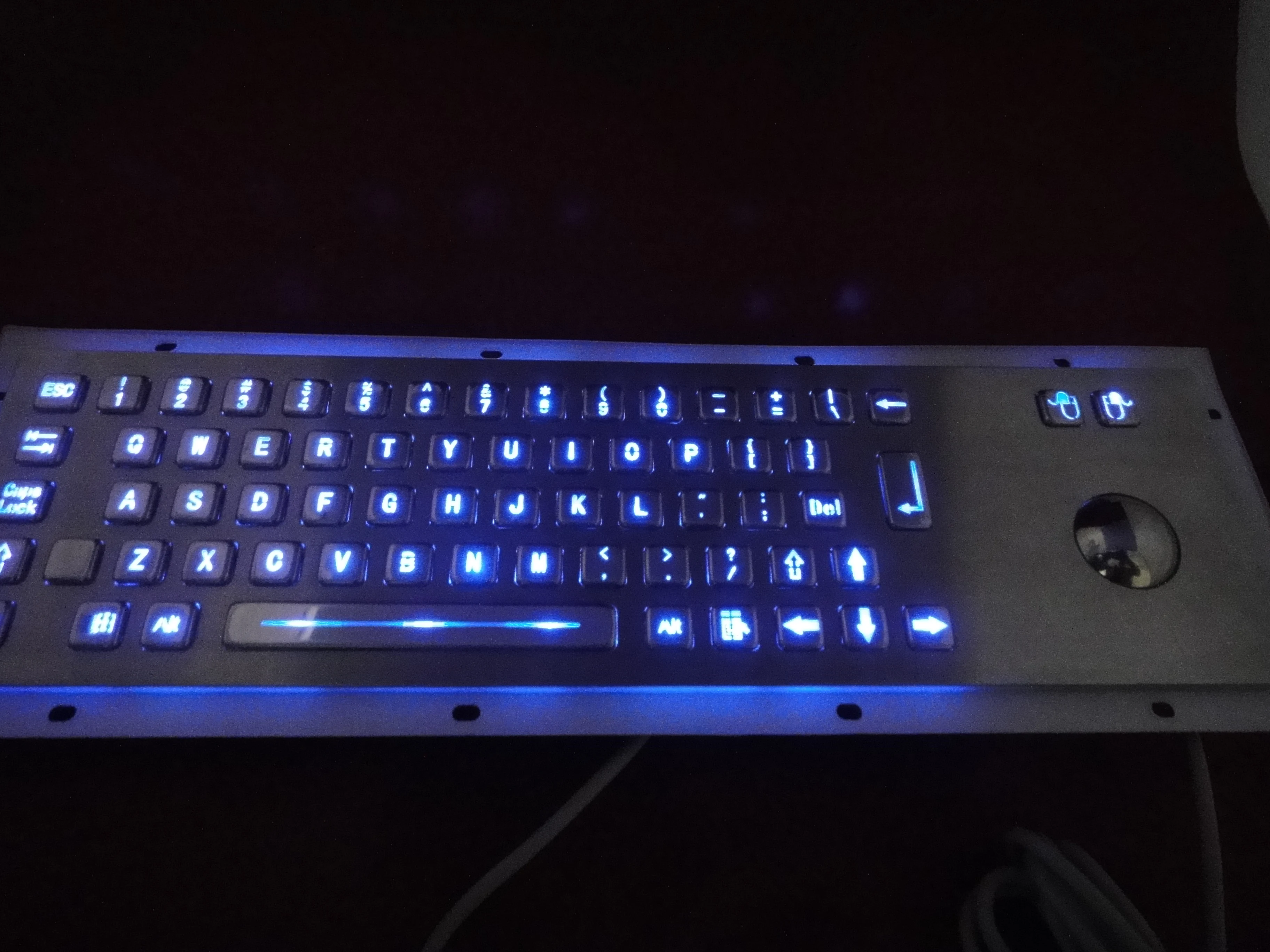 Industry metal keyboard with touchpad USB metal keyboard