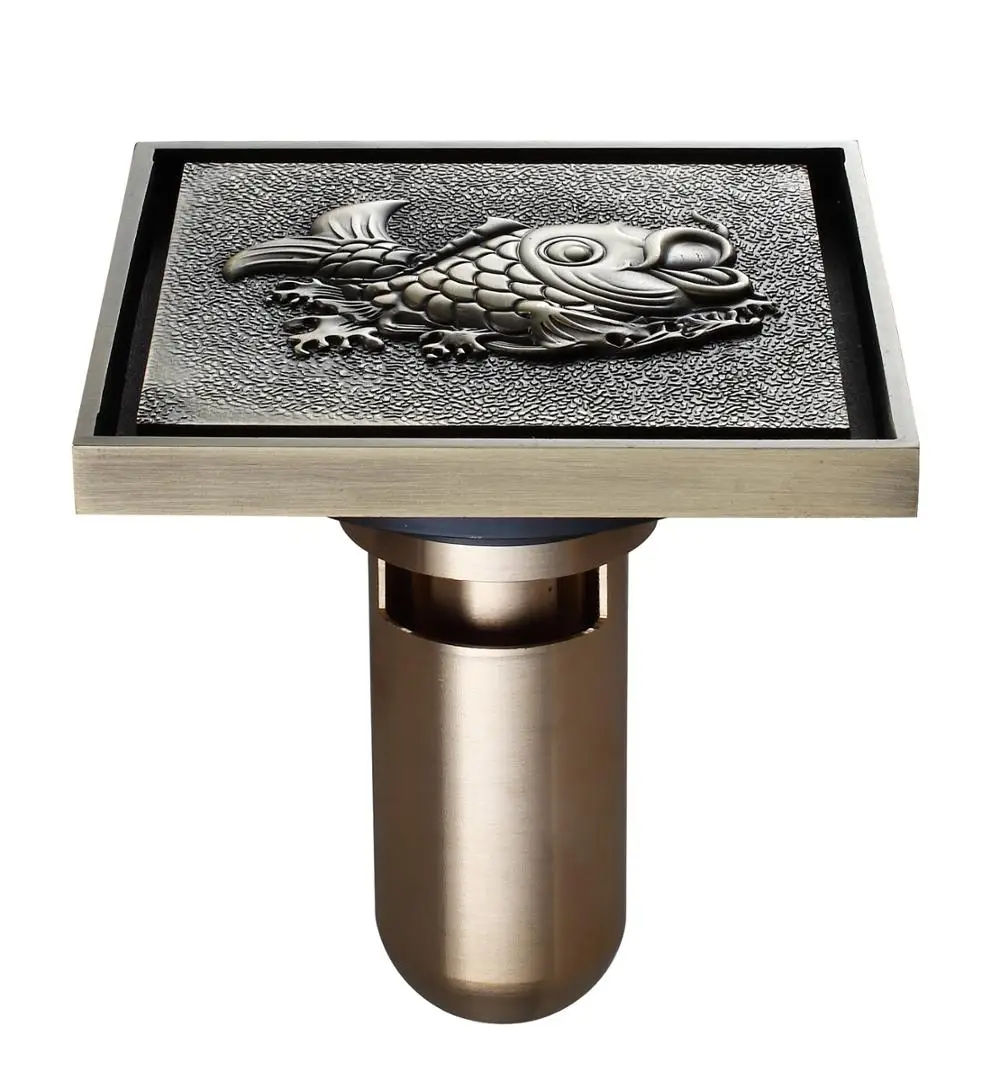 Deep water seal floor drain